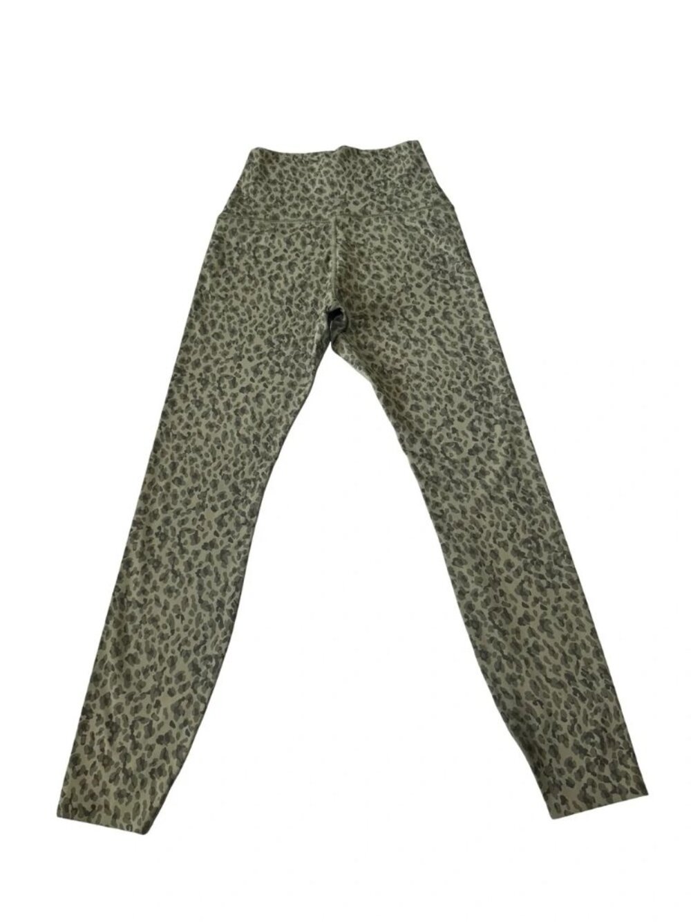 TaviSculpt High Waisted 7/8 Leggings in Olive leopard- Small - Picture 5 of 8